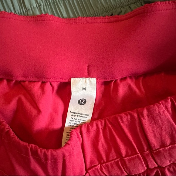Lululemon Athletica Women's Red Athletic Shorts - Picture 3 of 4